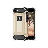 BYONDCASE iPhone 5s Hülle Gold, iPhone 5 Hülle, iPhone SE Hülle 2016 [iPhone 5 Outdoor Case Panzer Hardcase] Hybrid Rundumschutz Ultra Slim kompatibel mit dem iPhone 5 / 5s / SE 2016 Case