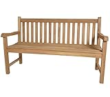 KMH®, Teak 3-sitzer Gartenbank Classic 150 cm (#102087)