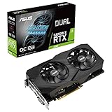 ASUS Dual Nvidia GeForce RTX 2060 12GB EVO OC Edition Gaming Grafikkarte (GDDR6 Speicher, PCIe 3.0, 2X HDMI 2.0b, 1x DVI, 1x DisplayPort 1.4a, DUAL-RTX2060-O12G-EVO)