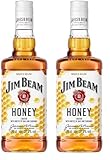 Jim Beam Honey | Bourbon Whiskey mit Honig-Likör | intensiver und süßer Geschmack | 32.5% Vol. | 700ml (Die Verpackung kann variieren) (Packung mit 2)