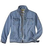 ATLAS FOR MEN - Stilechte Jeansjacke Herren - Herren Jeans Jacke - Denim Jacke Herren - Jeansjacke für Herren - In großen Größen erhältlich