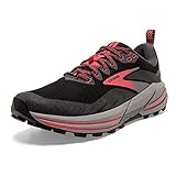 Brooks Damen Cascadia 16 Gtx Laufschuh, Black Blackened Pearl Coral, 40.5 EU