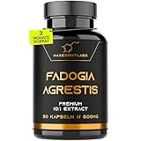 Maxedoutlabs - Fadogia Agrestis - (6000mg Fadogia - 10:1 Formel) - 3 Monate Vorrat - 600mg pro Kapsel - Eine Kapsel pro Tag - Hochdosiert - Vegan | Alternative zu Tongkat Ali Kapseln