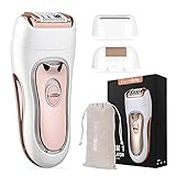 Epilierer Damen, ElectriBrite kabelloser Epilator für langanhaltende Haarentfernung, Epilieren & Rasieren, Epiliergerät Damen mit Led-Licht für Achseln und Bikinizone, Fußpflege, Aufladbar