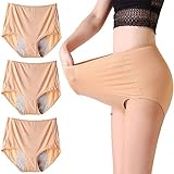 HMLSYZX Upgrade Auslaufsichere Höschen mit Hoher Taille, Harninkontinenz-Slip, Waschbare, Saugfähige Harninkontinenz-Unterwäsche für Frauen, Auslaufsichere Damenhöschen in Übergröße