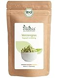 Bio Weizengras Kapseln 200 Stück | Hochdosiert 1200mg Tagesdosis | Weizengraspulver aus deutschem Anbau | 100% rein ohne Zusätze (DE-ÖKO-007) | Vegan und ideal für unterwegs