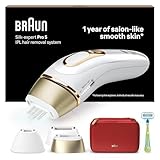 Braun IPL Silk Expert Pro 5 Haarentfernungsgerät Damen, sichtbare Haarentfernung, Designed In Germany, Venus Rasierer, 3 Aufsätze, Alternative zu Laser Haarentfernung, PL5262, weiß/gold