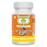 Beta Carotin Kapseln - 50.000 i.E. / 30mg - hochdosiert - Qualität aus Deutschland - laborgeprüft - vegan - ohne Zusätze - natürliches Vitamin A - kleine Kapseln statt Tabletten - Vitamineule®