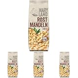 Maryland Röst-Mandeln 400g Vorratspackung – Knackige Mandeln schonend ganz ohne Öl geröstet – Einzigartiges Aroma aus eigener Röstung in Deutschland (1 x 400g) (Packung mit 4)