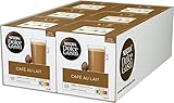 NESCAFÉ Dolce Gusto Café au Lait 96 Kaffeekapseln (ausgewählte Robusta Bohnen, Leichter Kaffeegenuss mit cremigem Milchschaum, Aromaversiegelte Kapseln) 6er Pack (6 x 16 Kapseln)