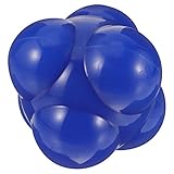 Milisten Sechseckiger Fitnessball Fitness Agile Bälle Reaktionsball Für Anfänger Großer Reaktionsball Fitnessbälle Baseball-übungsausrüstung Agility-reflexball Trainingsball Blue Kieselgel