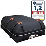 Upgrade4cars Auto Dachbox mit Träger Set | Dachgepäckträger 566 Liter ohne Reling Inkl. Zubehör | Dachkoffer Universal 130 x 110 x 40 cm | Autozubehör Geschenke für Frauen Männer