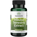 Swanson, Tribulus Terrestris Extract (Erd-Burzeldorn-Extrakt), 500mg, hochdosiert, 60 Kapseln, Laborgeprüft, Sojafrei, Glutenfrei, Ohne Gentechnik