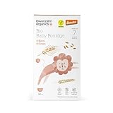 Löwenzahn Organices Demeter Baby Porridge 4-Korn ab dem 6. Monat | Vegan & ohne Zuckerzusatz | In 2 Minuten zubereitet I Bio Brei Baby, Brei Baby, Babybrei, Baby Nahrung