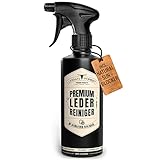 URBAN FOREST Premium LEDERREINIGER optimal zur Reinigung von Leder | Lederpflege Auto als Leder- & Polsterreiniger für Polster Sofa Ledercouch Möbel Schuhe Sattel mit natürlichem Avocado-Öl 500ml