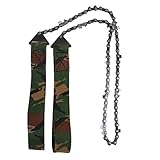 Camping Pocket Drahtsäge Handkettensäge Outdoor Survival Notfallwerkzeug Camo, 103cm