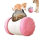 Treat Ball Dog Treat Dispenser Toy, Treats Dispensing Dog Ball, Interactive Tumbler Swing Food Dispenser Ball for Cats, Dog Food Puzzle Ball, Leaky Food Toy, Enhance IQ Training for Small Dogs, Medium