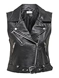 ONLY Female Kunstlederjacke ONLVERA Faux Leather Waistcoat OTW NOOS