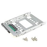 DSLRKIT 2.5' SSD to 3.5' SATA Hard Disk Drive HDD Adapter Caddy Tray CAGE Hot Swap Plug，MEHRWEG