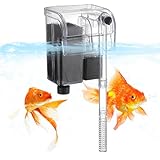 Sporgo Aquarium Außenfilter: 250 It/h Einstellbarer Aquarien Außenfilter Aquarium für 30/60-Liter-Aquarien, Außenfilter Wandmontiert Aquarium Filter für Aquarium, Durchfluss Außenfilter für Aquarien