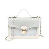 Fanshu umhaengetasche Damen klein Tasche elegant Mädchen Klein Tasche Frau Citytasche Schultertasche für Handy Crossbody Geldbörse Handytasche zum umhängen Grau