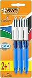 BIC 8899301 4 Colour Grip Kugelschreiber 3 Stück farblich sortiert