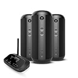 Avantree Harmony 2 - Multiroom Bluetooth System, Kabelloses Stereo-Set mit Bluetooth- und Kabel-Eingang, Jeder Lautsprecher im Set als eigenständiger tragbarer Bluetooth-Lautsprecher nutzbar