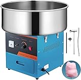 VEVOR 1000W Zuckerwattemaschine Cotton Candy Machine Zuckerwatten Maschine für Zuhause ohne Wagen Gummiband, Zuckerschaufel und Kohlebürsten