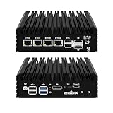 CWWK N150 Mini-PC Firewall Appliance, OPNsense Mini-Computer mit 4 x i226V 2.5GbE LAN, F1 Fanless Micro-PC DDR5 16GB RAM 1TB NVMe SSD, 2*HD+DP+Type-C 4K Anzeige, TF, AES-NI