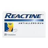 Reactine® Allergietabletten mit Cetirizin (21 St.) | Schnelle Hilfe bei Allergiesymptomen an Haut, Nase und Augen | Bei Heuschnupfen, Hausstaubmilben- und Tierallergie