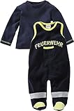 Schnizler Unisex Baby Strampler-set Nicki Feuerwehr 810001, 11 - Marine, 68