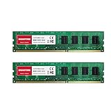 [DDR3 RAM] Gigastone Desktop RAM 16GB (2x8GB) DDR3 Ram 16GB DDR3-1600MHz PC3-12800 CL11 1.5V UDIMM 240 Pin/Polig Ungepuffert Nicht-ECC Computer Speicher RAM (Nur PC-Desktop)