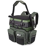 Zite Fishing [Multi Angelkoffer-Rucksack & Sitz-Kiepe in 1] Angeltasche inklusive 4x Tackle-Angelbox für Angelzubehör im Deckel, Angeltasche mit Boxen Angel Tasche Angeltaschen Angelrucksack mit Boxen