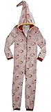 Harry Potter Pyjama One Piece Hooded, Fluffy Gryffindor Kinder Fleece Onesie Kostüm im Dunkeln, Pyjama Overall für Jungen und Mädchen, Geschenke Fans (Braun, 13-14 Jahre)