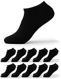 Occulto Herren Basic Sneaker Socken 10-20er Pack (Modell: Alex) 10 X Schwarz 43-46