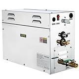 BuoQua 9KW Dampfgenerator Dusche Dampferzeuger Sauna Für Dampfbad Dampfdusche Und Dampfbäder Private Und Gewerbliche Dampfgerät Schwarz