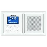 TechniSat DIGITRADIO UP 1 - DAB+ Unterputzradio zur Anbringung in jeder Doppel Unterputzdose (DAB, UKW, Bluetooth-Empfang, dimmbares LCD-Display, Wecker, Sleeptimer, 2 Watt RMS, Equalizer) weiß