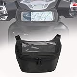 Heinmo Motorrad Universal Satteltaschen Lenker Aufbewahrungstasche Handy Touchscreen Kopfhörer wasserdichte Tasche fürVES'GTS LX LXV Sprint Primavera 50 125 250 300 300ie 250ie (Ohne Logo)