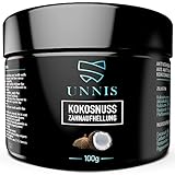 Unnis® Natürliche Kokosnuss Aktivkohle Pulver Zahnaufhellung für Weiße Zähne Bleaching Aktivkohle Zahnpasta Activated Charcoal powder Teeth Whitening (Black)