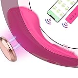 Butterfly Vibrator mit APP & Bluetooth für sie Klitoris Vagina, Tragbarer ferngesteuerter mini Slip Vibratoren mit 10 Vibrationsmodi, Leise Stark Stimulator Sexspielzeug mit Magnetclip für Frauen