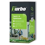 Turbogrün Sport und Spielrasen 1kg, Rasensamen, Rasensaat, turbo rasensamen, schnellkeimend, schnellwachsender rasensamen, Grassamen, Rollrasen, ideal zur Neuanlage, RSM Qualität