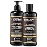 Kerargan - Anti-Haarausfall Shampoo & Spülung Duo mit Rizinusöl für trockenes, brüchiges, geschwächtes Haar - Fördert das Wachstum - Ohne Sulfate, Silikone, GVO - 2x500 ml