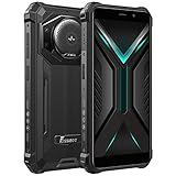 FOSSiBOT 10600mAh Akku Outdoor Smartphone Ohne Vertrag F101, 3.5W Max Lautsprecher, 24MP Kamera, IP68 Robust Handy, Octa Core 4GB 64GB, Android 12, 5.45 '' HD+, Dual-SIM, Fingerabdruck, GPS Schwarz