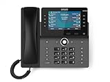 Snom M58 DECT IP-Telefon mit Großem 5-Farbdisplay, Festnetz, Schnurlos, Weltneuheit, 8 LED-Tasten, Bluetooth, OTA-Updates, Zero-Touch via M500 DECT-Basis, 16 GespräChe, Antibakterielles Gehäuse