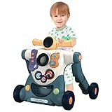 HOMCENT Lauflernhilfe, 3-in-1-Laufwagen für Babys mit Musik Unterhaltungs-Aktivitätszentrum für Jungen und Mädchen, Lauflernwagen für Babys, pädagogisches Geburtstagsgeschenk