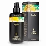 Jojobaöl BIO kaltgepresst 100% rein für Haut Haare Nägel - Gesichtsöl Körperöl Vegan - Anti Aging, Natürliche Intensivpflege + Feuchtigkeitspflege - Pflegendes Jojobaöl Bio für Kosmetik 200ml