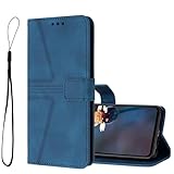 QIWEIQING Hülle für Samsung Galaxy S8 Plus, Premium Faltbar Flexibel Flip Brieftasche Dünne Ledertasche Handyhülle mit Kartenfach Ständer Ultra Slim Case Schutzhülle für Galaxy S8 Plus.Blue XCW