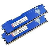 DDR3 16GB Kit (8GBx2) Desktop RAM 1600MHz PC3-12800 UDIMM Non-ECC Unbuffered 1.5V 2Rx8 Dual Rank 240 Pin CL11 PC Computer Memory Upgrade Module Arbeitsspeicher Kit (Blau)