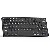 TQQ Bluetooth Tastatur, iPad Tastatur, Deutsches Layout QWERTZ, Mini Wireless Keyboard für iPad 10 Generation/iPad Pro/iPad Air/iPad Mini/iPad 10.2'/iPad 9.7 '/Samsung Tablet/Android und Window