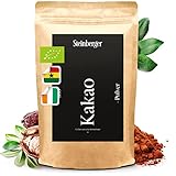 BIO Kakaopulver 500g ohne Zusatzstoffe | Ungesüßtes stark entöltes Kakao-Pulver aus Kakaobohnen zum Verfeinern von Süßspeisen | Kakao im wiederverschließbaren Aromapack | Superfood vegan